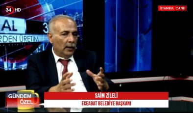 Eceabat Belediye Başkanı Saim Zileli, Kanal 34’te “Gündem Özel” Programına Konuk Oldu