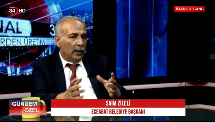 Eceabat Belediye Başkanı Saim Zileli, Kanal 34’te “Gündem Özel” Programına Konuk Oldu