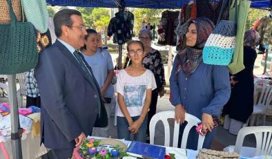Kaymakam Cumali Atilla, Kadın Emeği Pazarı’nı Ziyaret Etti