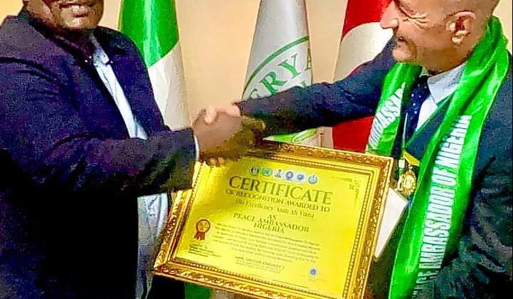 Türk Vatandaşı Ali Yıldız’a Nijerya’dan Prestijli Onur: “Küresel Büyükelçi”