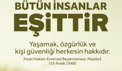10 Aralık Dünya İnsan Hakları Günü: Eşitlik, Adalet ve Özgürlük için Küresel Çağrı