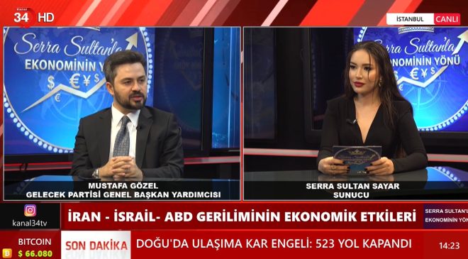 Mustafa Gözel, Serra Sultan’la Ekonominin Yönü Programının Konuğu Oldu