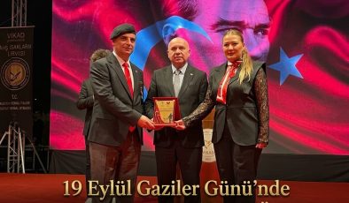 19 Eylül Gaziler Günü’nde Adil Koçalan’a Anlamlı Ödül