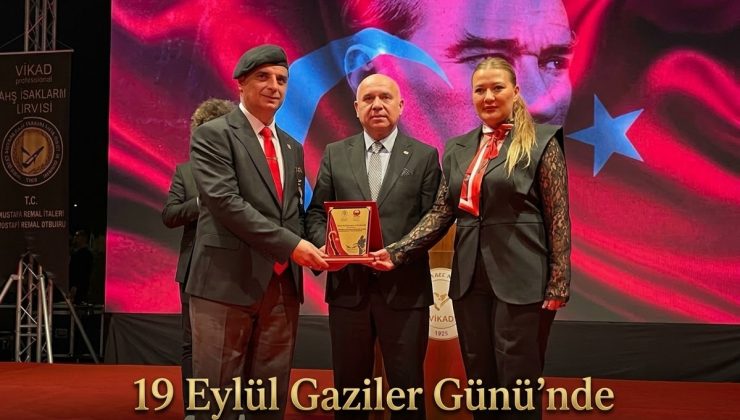 19 Eylül Gaziler Günü’nde Adil Koçalan’a Anlamlı Ödül